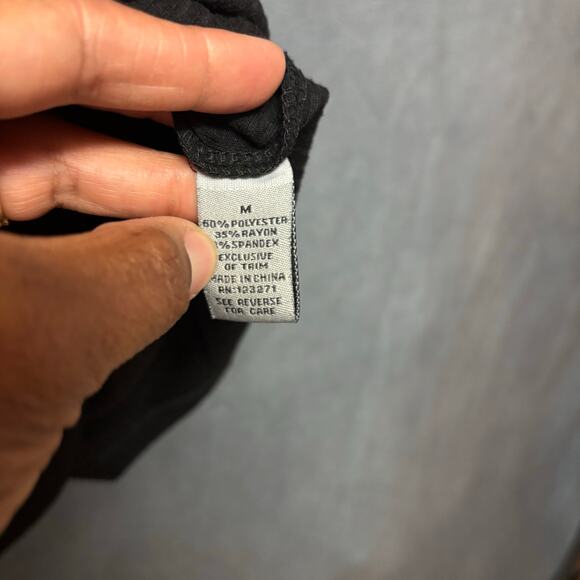 Y2K Off the Shoulder Dress J For Justify Ribbed Decorative Buttons Bodycon Witch - Picture 5 of 9